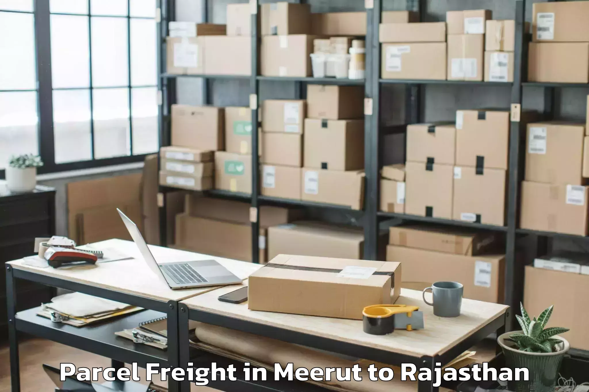 Reliable Meerut to Bamanwas Parcel Freight